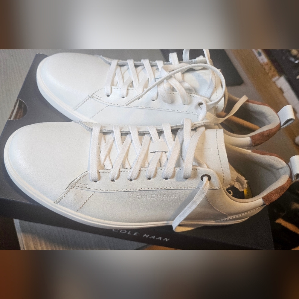 Cole Haan Men's Classic Grand Crosscourt White Sneakers